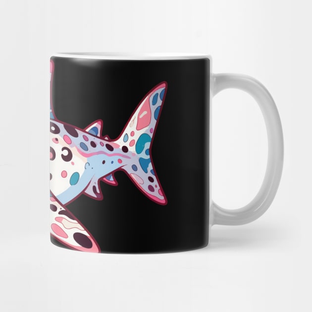 Kawaii Pink Leopard Shark by TomFrontierArt